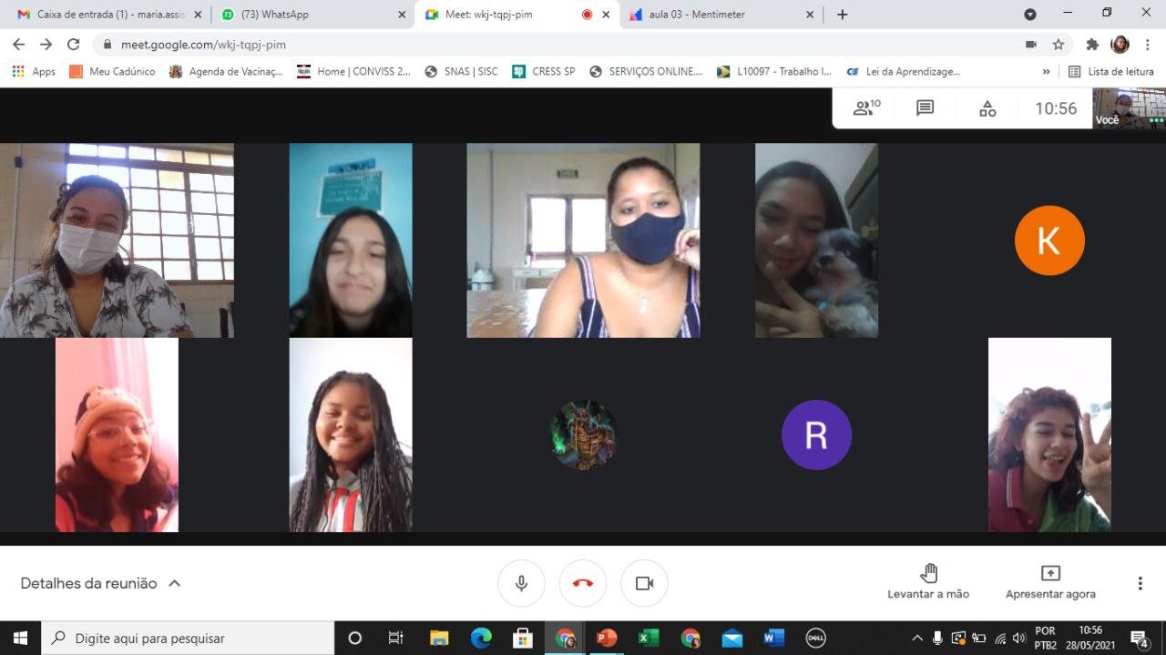 Serviço de Convivência e Fortalecimento de Vínculos realiza atividades virtuais com os jovens!